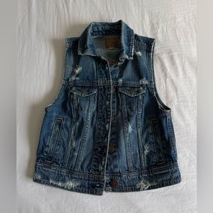 American eagle denim vest